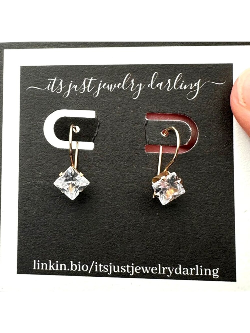 10K Yellow Gold Womens Earrings Cubic Zirconia Chandelier Pierced Gift Idea for
